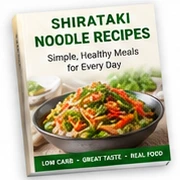 Featured shirataki noodle recipe book